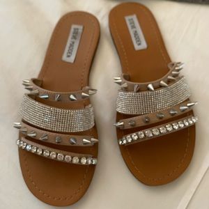 Steve Madden studded rhinestone flats